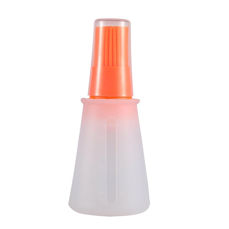 New Design ECO-friendly Brush On The Lid Silicone Cooking Oil Bottle Kitchen Oil Bottle