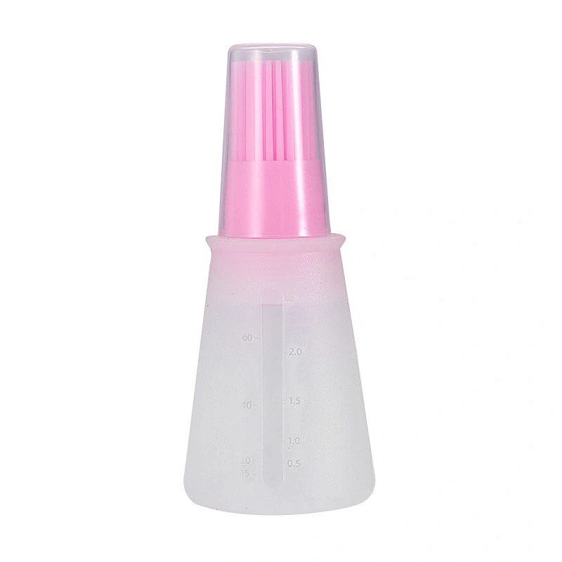 New Design ECO-friendly Brush On The Lid Silicone Cooking Oil Bottle Kitchen Oil Bottle