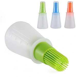 New Design ECO-friendly Brush On The Lid Silicone Cooking Oil Bottle Kitchen Oil Bottle
