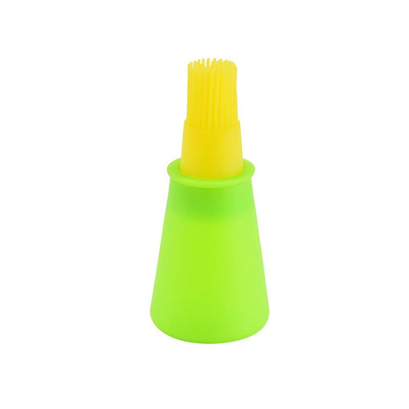 New Design ECO-friendly Brush On The Lid Silicone Cooking Oil Bottle Kitchen Oil Bottle