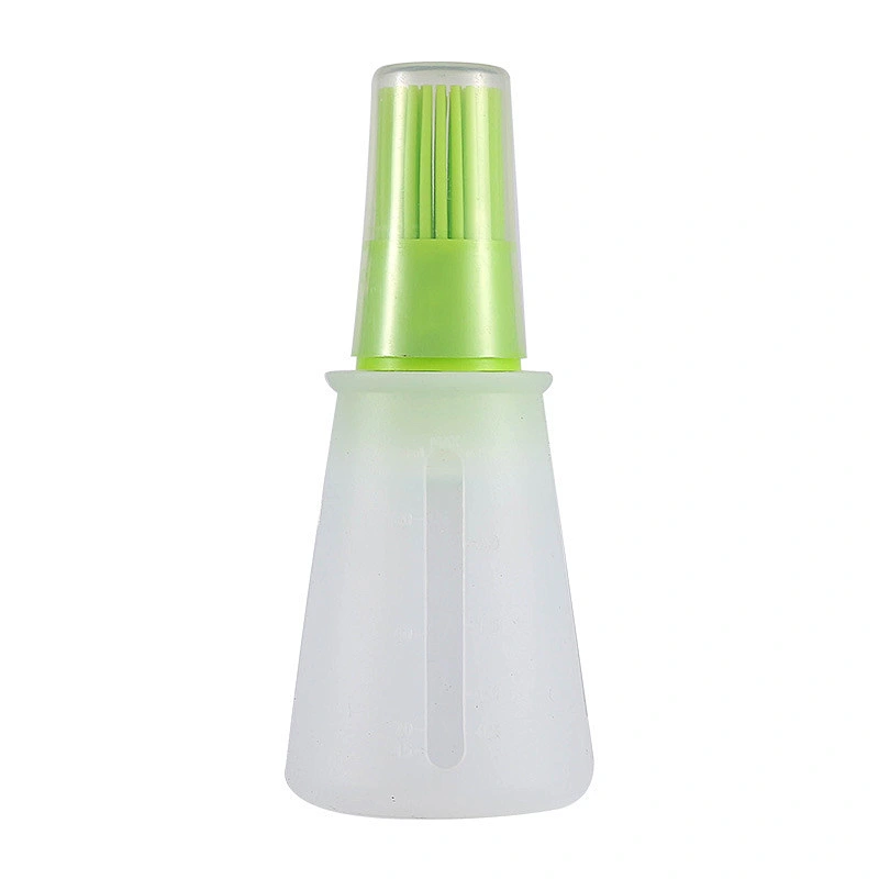 New Design ECO-friendly Brush On The Lid Silicone Cooking Oil Bottle Kitchen Oil Bottle