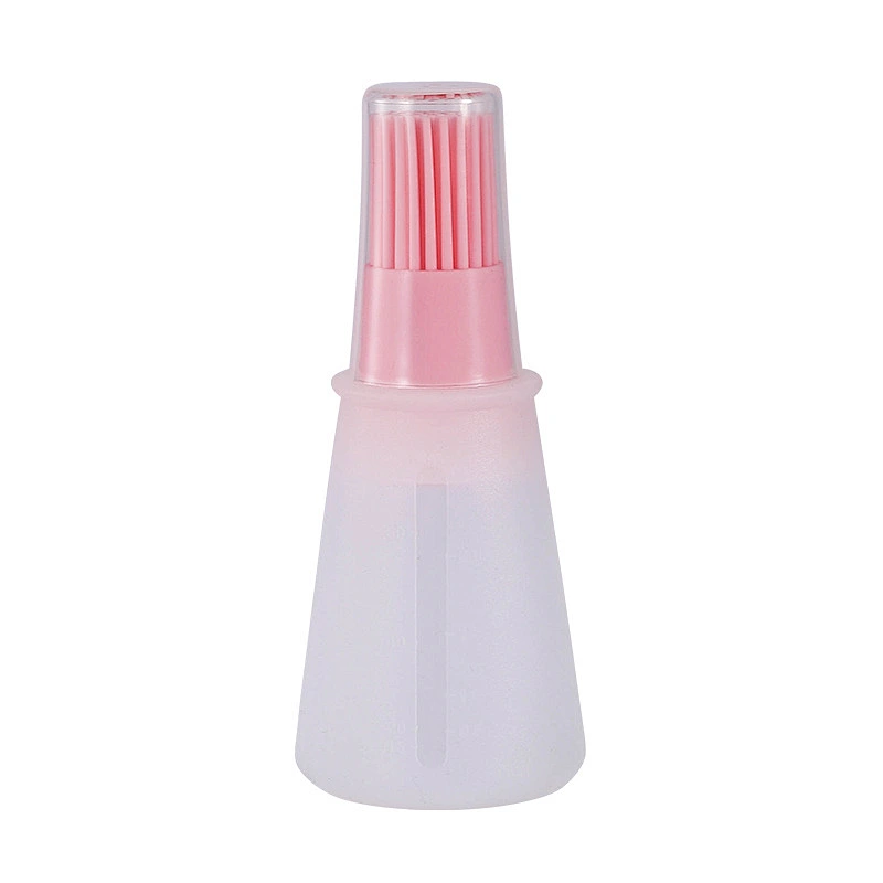 New Design ECO-friendly Brush On The Lid Silicone Cooking Oil Bottle Kitchen Oil Bottle