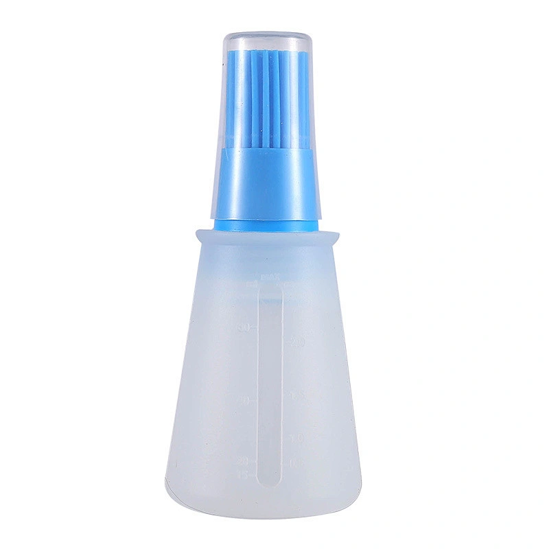 New Design ECO-friendly Brush On The Lid Silicone Cooking Oil Bottle Kitchen Oil Bottle